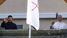 Volodymyras Zelenskis ir popiežius Leonas XIV 