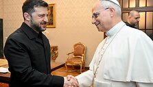 Volodymyras Zelenskis ir popiežius Leonas XIV 