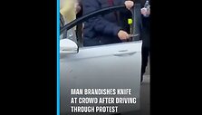 Mineapolyje vyras propalestinieti&scaron;kiems protestuotojams grasino peiliu