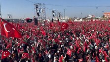 Stambule &ndash; de&scaron;imttūkstantinis mitingas Palestinai paremti