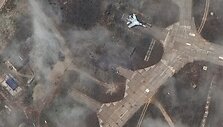 Belbeko aerodromas Kryme po atakos