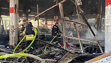 Rusija smogė prekybos centrui Kostiantynivkoje