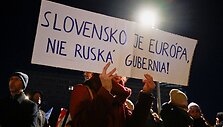 Protestas Slovakijoje prie&scaron; Robertą Fico