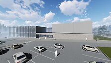 Nemenčinės sporto komplekso vizualizacija