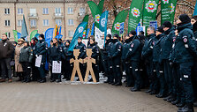 Statutinių pareigūnų protesto akcija &bdquo;Popierinis saugumas&ldquo;