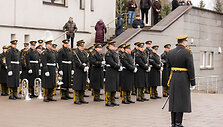 Atsisveikinimo ceremonija su Lietuvoje mirusiu Belgijos kariu