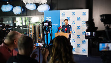 Spaudos konferencija dėl audros