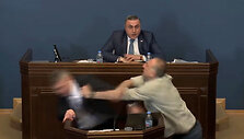 Mu&scaron;tynės Sakartvelo parlamente