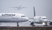 Arktinės oro sąlygos Frankfurto oro uoste