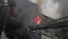 Rusijos ap&scaron;audymo padariniai Kyjive