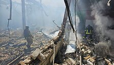 Rusijos smūgio padariniai Kostiantynivkoje