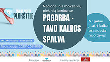 Prasideda moksleivių pie&scaron;inių konkursas, per pagarbą kalboje keičiantis požiūrį į negalią