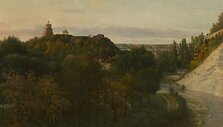 Vincentas Slendzinskis (1838&ndash;1909). Vilniaus Bernardinų sodas ir pilies kalnas. 1886. Drobė, aliejus. Lietuvos nacionalinis dailės muziejus