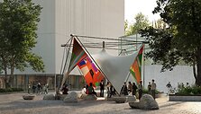 &bdquo;Miesto pokyčių paviljono&ldquo; vizualizacija. Vizualizacijos autorius &bdquo;Visual Phenomena Studies&ldquo;
