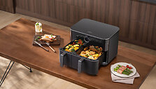 Per 15 minučių &bdquo;Xiaomi Dual Zone Air Fryer 10L&ldquo; i&scaron;sprendžia amžiną klausimą &bdquo;ką &scaron;iandien valgyti&ldquo;?