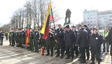 Akimirka i&scaron; protesto akcijos.