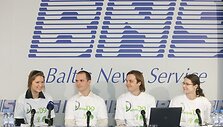 &bdquo;Darom&lsquo;09&ldquo; organizatorė Agnė Belickaitė, aktorius Audrius Bružas, &bdquo;Bitės&ldquo; grupės Produktų vystymo vadovas &Scaron;arūnas Chomentauskas ir &bdquo;Bitės&ldquo; atstovė spaudai Rūta Latinytė