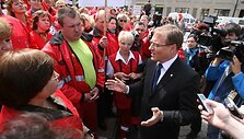 Medikų protesto akcija