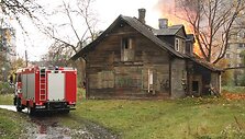 Gaisras Lvovo gatvėje