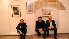 Ramūno Danisevičiaus, Valdo Kopūsto ir Rolando Parafinavičiaus albumo "Nuoga diena" pristatymas Vilniuje  &Scaron;v.Jono  gatvės galerijoje
