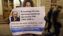 Sankt Peterburge vyksta protestai prie&scaron; Kremliaus priimtą Konstitucijos pataisą.
