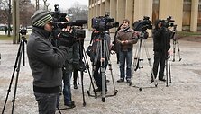 Žurnalistai įvykio vietoje