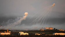 Bombarduojamas Gazos ruožas