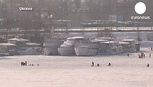 Odesos uostas sukaustytas ledų
