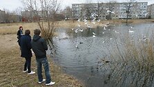 Draugystės parko tvenkiniai itin mėgstami aplinkinių kvartalų gyventojų.
