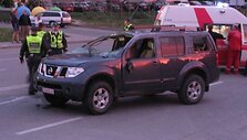 Visureigis Nissan patyrė avariją