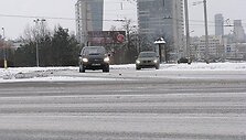 Apsnigta kelio danga