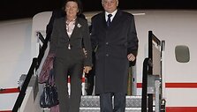 Prezidentas L. Kaczynskis su žmona Maria