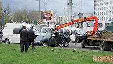 Avarija, kilusi V.Janukovyčiui skubant į oro uostą