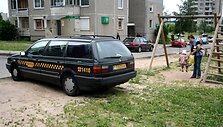 Fotopolicija: taksistas vaikų aik&scaron;telėje