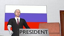 Kadras i&scaron; taivaniečių filmuko apie V.Putiną
