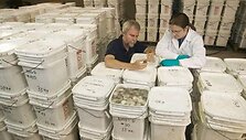 &bdquo;Odyssey Marine Exploration&ldquo; atstovai prie monetų lobio