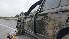 Dviejų BMW avarija netoli Kryžkalnio
