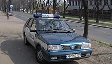 Lenkijos policijos automobilis