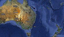 Australiją ir Naująją Zelandiją skirianti Tasmano jūra susiaurėjo.