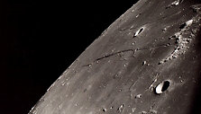 Mėnulio Ramybės jūros nuotrauka, kurią padarė &bdquo;Apollo 8&ldquo; įgula