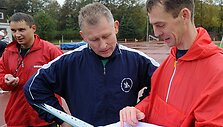 Kariuomenės vadas Arvydas Pocius i&scaron;laikė fizinio parengtumo testą.