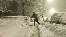 Va&scaron;ingtoną užklojo storas sniego sluoksnis.