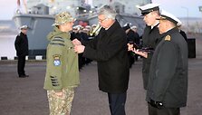 Į tarptautinę operaciją &bdquo;Atalanta&ldquo; i&scaron;lydėta nauja Lietuvos karių pamaina