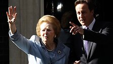 Margaret Thatcher ir Davidas Cameronas