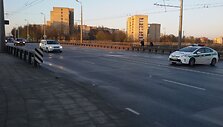 Avarija ant viaduko ties &Scaron;vitrigailos ir Pelesos gatvių sankirta