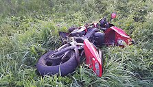Policininkai sprunkančiam motociklininkui barikadą pastatė i&scaron; niekuo dėto &bdquo;Volvo&ldquo;
