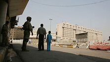 Armijos verbavimo centras Bagdade, kuriame įvyko sprogimas