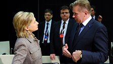 Hillary Clinton ir Audronius Ažubalis