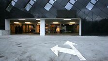 Įvažiavimas į Generalinės prokuratūros ir Vilniaus apygardos prokuratūros pastatą Vilniuje
