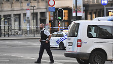 Policija ir kariuomenė Briuselio gatvėse